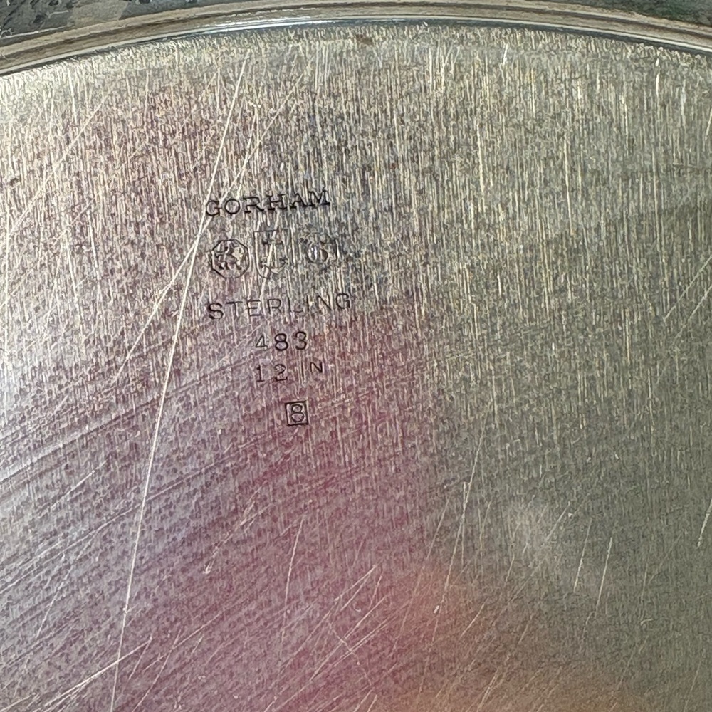 Gorham sterling Silver Round Serving Tray 12” - Picture 4 of 6